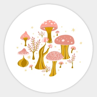 magic mushroom sticker Sticker